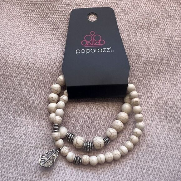 Lot of 2 PAPARAZZI Beaded Stretch Bracelets‎ Multicolor - Picture 6 of 9